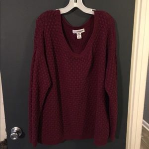 Sweater! Dark red.(burgundy/maroon?)